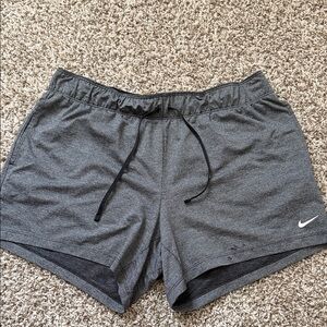 Nike Women's Dark Gray Athletic Shorts with Drawstring